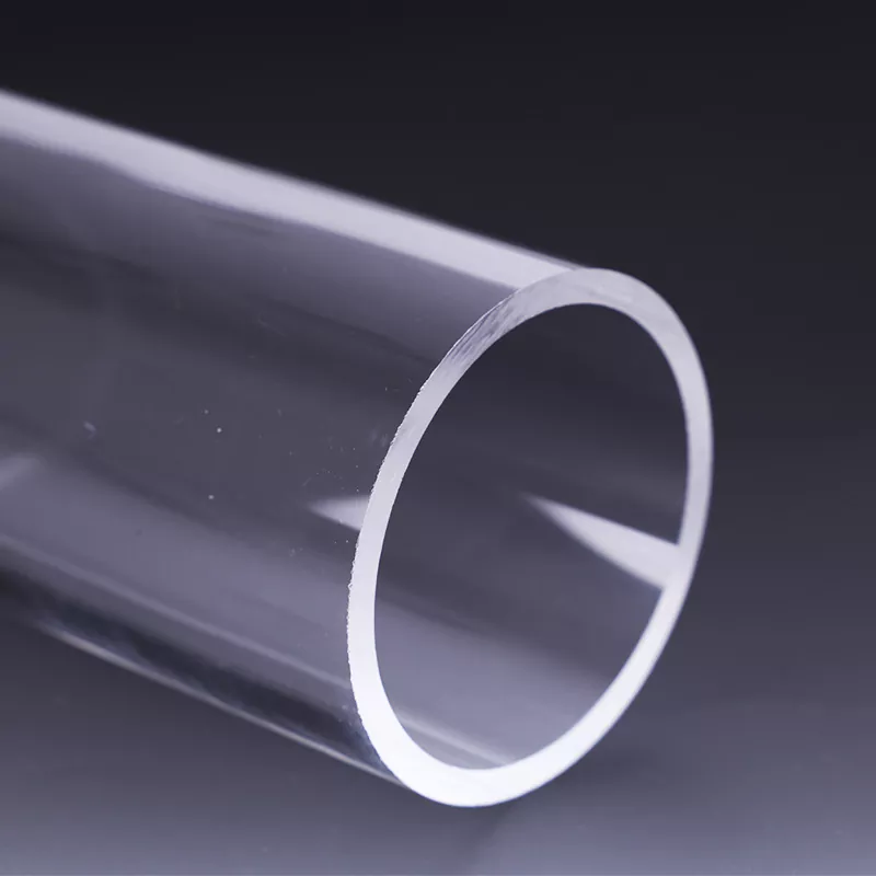 Tube transparent en matériau PMMA